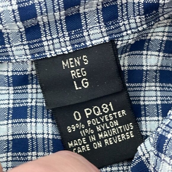 L.L. Bean Mens Regular Fit Long Sleeve Checkered Shirt Size Large  2966 - Picture 4 of 8